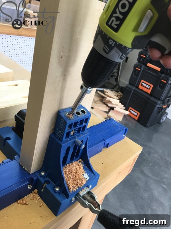 drill-pocket-holes-in-2x6-boards