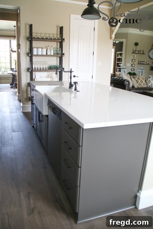 My Kitchen's Laminate Makeover 13 Close-up of marble-look countertop alternative, showcasing its elegant veins.