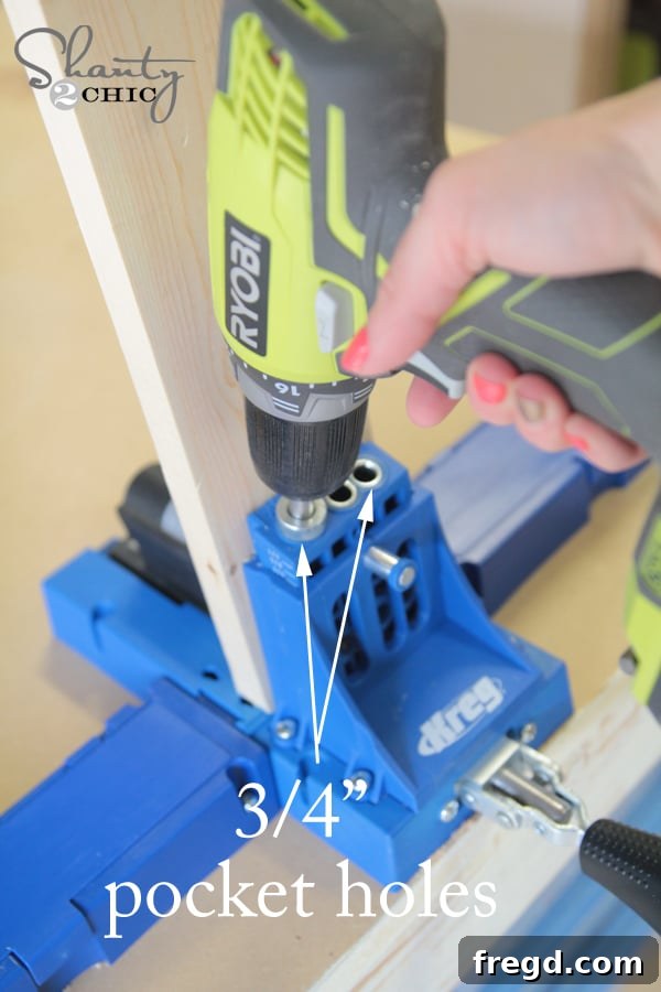 Rustic Glide Media Hub 4 kreg-jig-k5-pocket-holes-woodworking