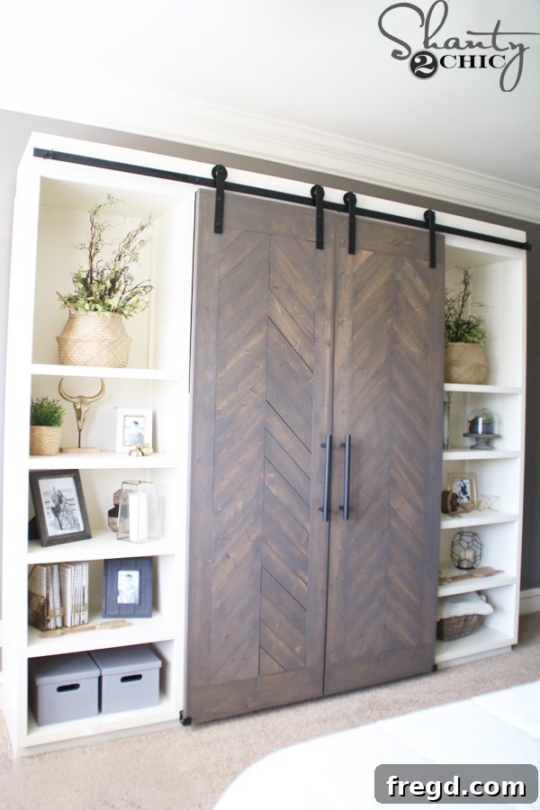 Rustic Glide Media Hub 52 how-to-build-a-barn-door-media-console