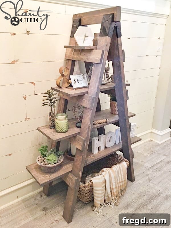 Weekend Build: Sawhorse Bookcase with Video Instructions 17 Sawhorse bookcase DIY project, styled