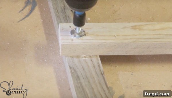 A stack of metal washers for securing the ladder rungs