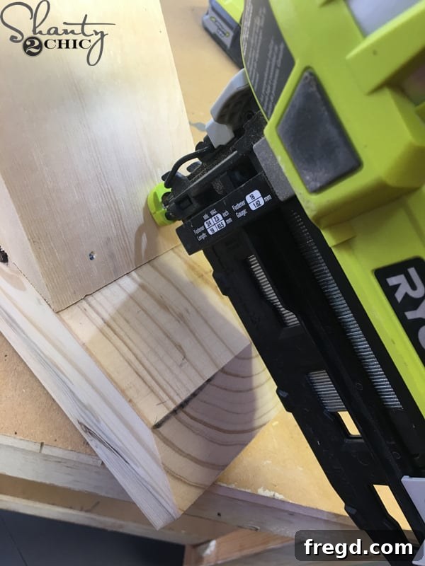 Build a Rustic Corbel for Seven Dollars DIY Video Tutorial 10 Corbel structure fully assembled before the final angled brace is added