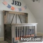 Finished DIY Farmhouse Crib
