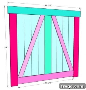 Barn door trim application