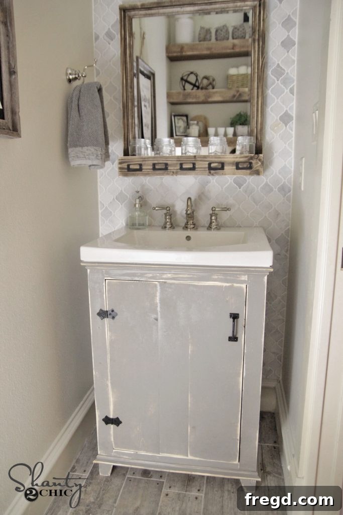 Furniture piece with a charming Distressed Paint Finish, showing worn edges and underlying wood