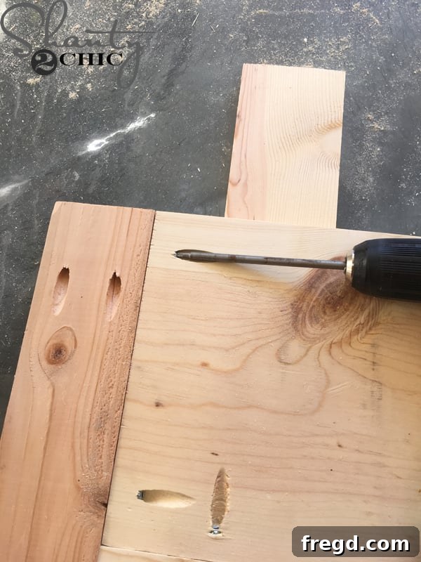 DIY Rustic Modern King Bed