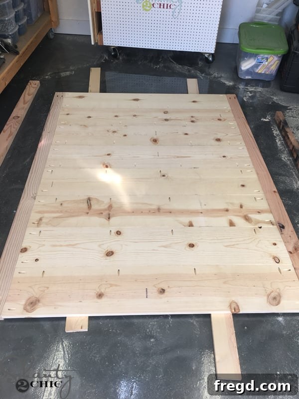 DIY Rustic Modern King Bed
