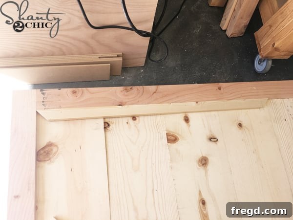 DIY Rustic Modern King Bed