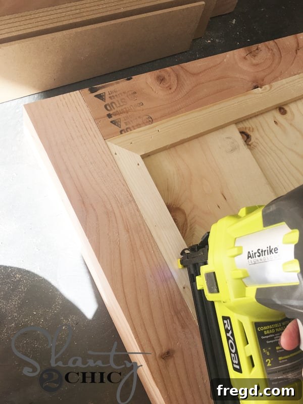 DIY Rustic Modern King Bed