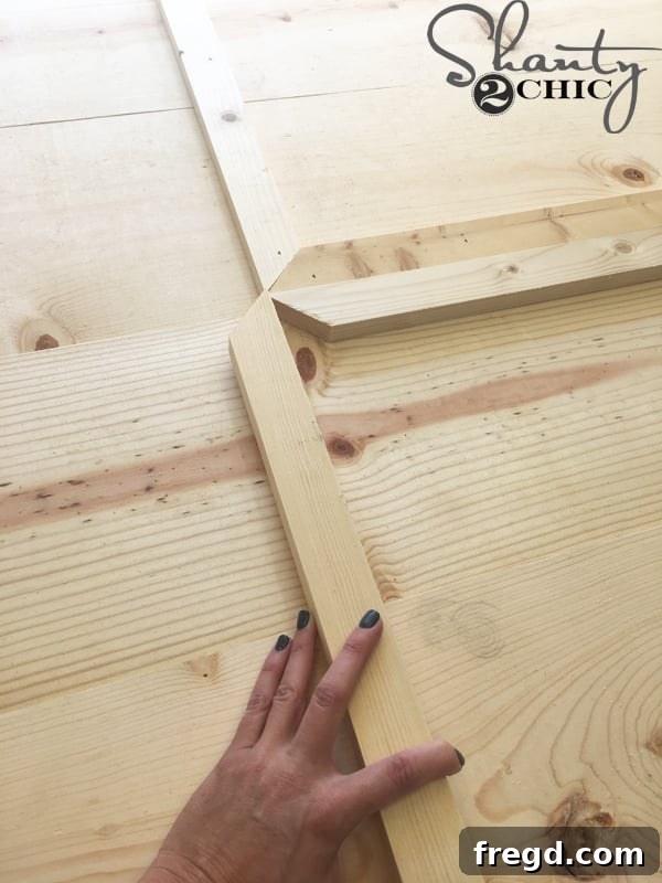 DIY Rustic Modern King Bed