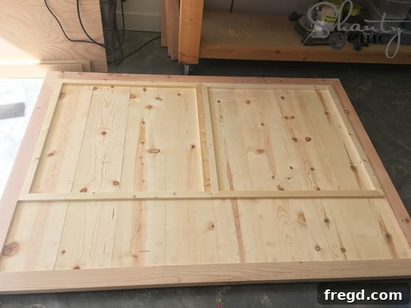 DIY Rustic Modern King Bed