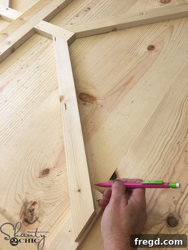 DIY Rustic Modern King Bed