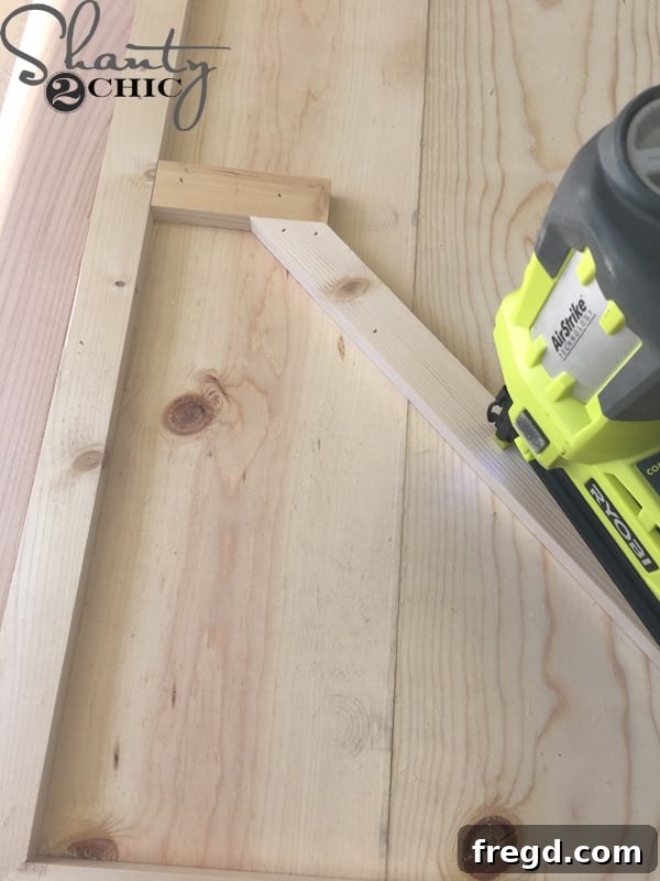 DIY Rustic Modern King Bed