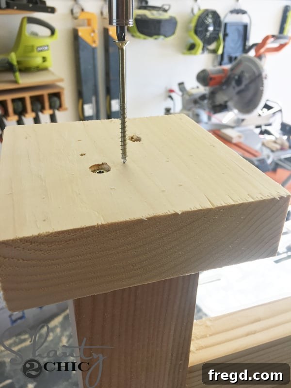 DIY Rustic Modern King Bed