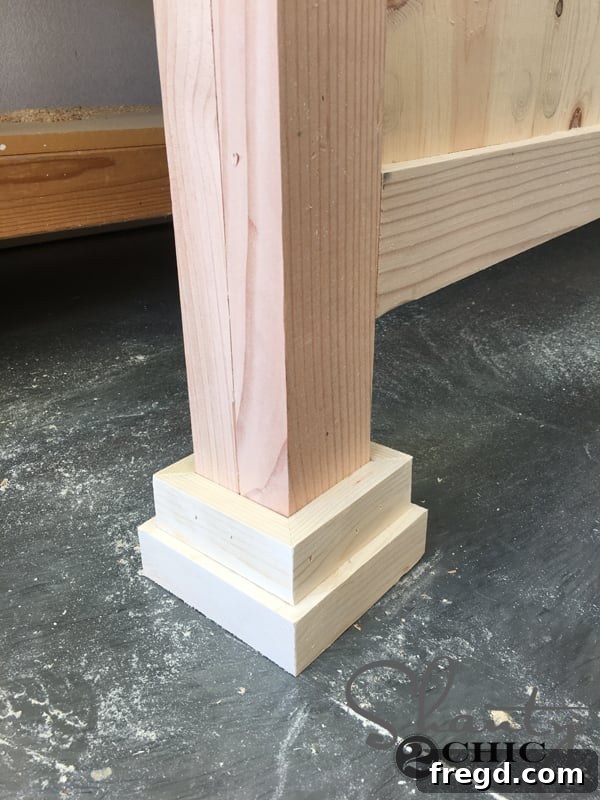 DIY Rustic Modern King Bed