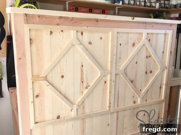DIY Rustic Modern King Bed