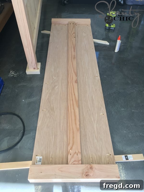 DIY Rustic Modern King Bed