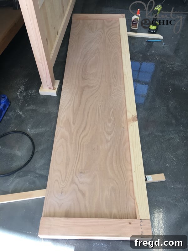 DIY Rustic Modern King Bed