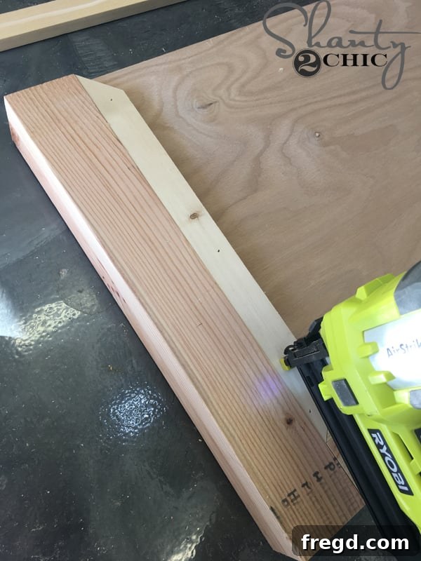 DIY Rustic Modern King Bed