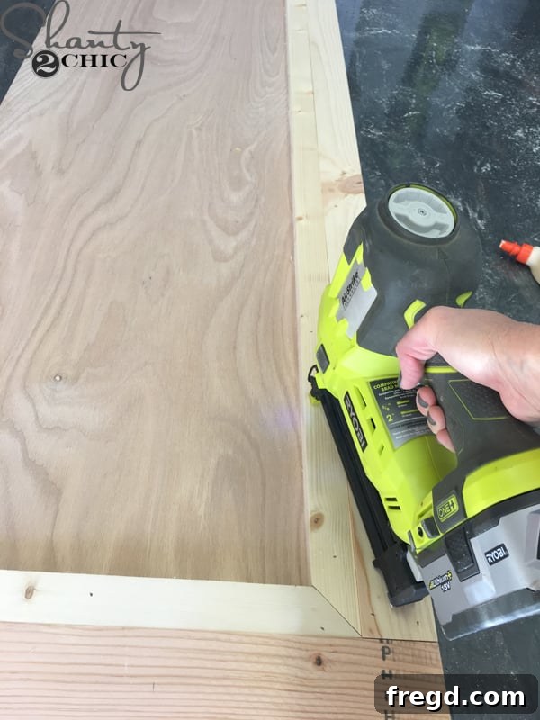 DIY Rustic Modern King Bed
