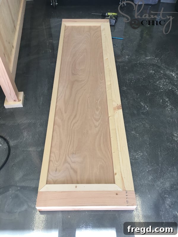 DIY Rustic Modern King Bed