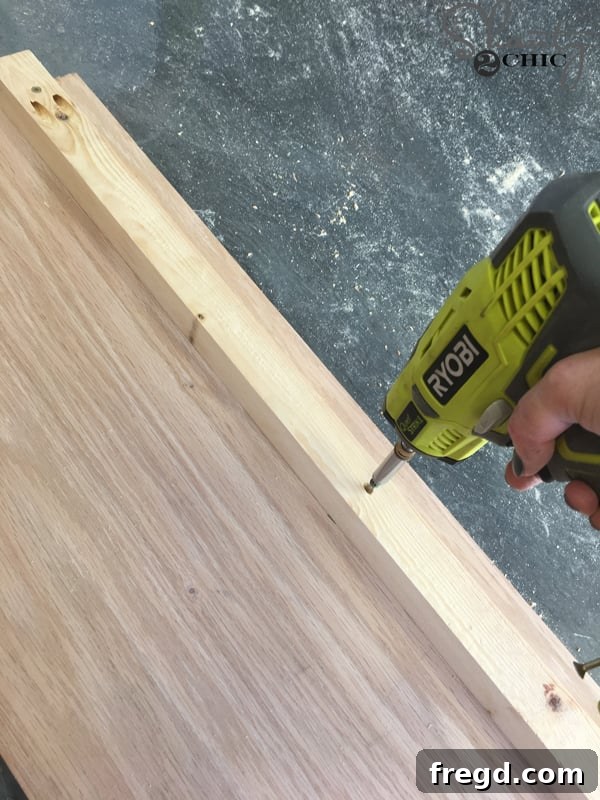 DIY Rustic Modern King Bed