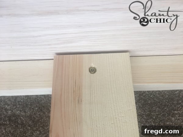 DIY Rustic Modern King Bed