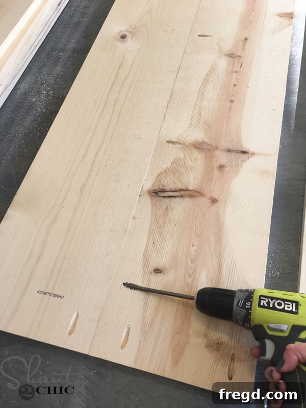 DIY Rustic Modern King Bed