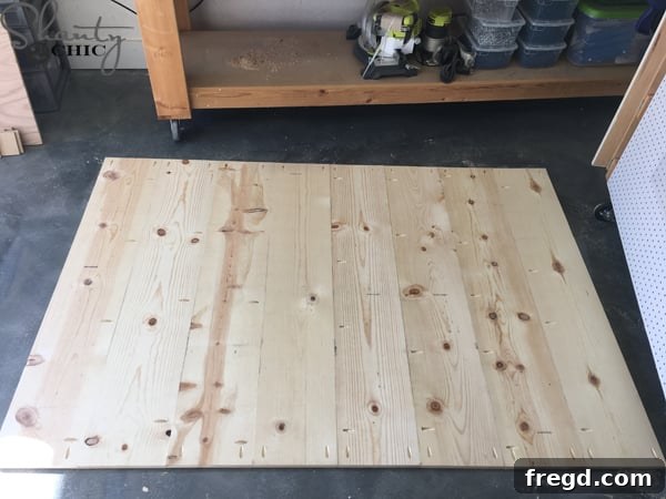 DIY Rustic Modern King Bed