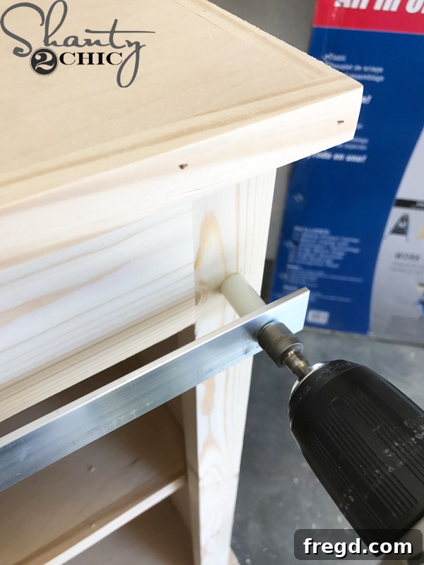 Make Your Own Barn Door Hardware for Just $20 16 Nut driver bit for hex screws