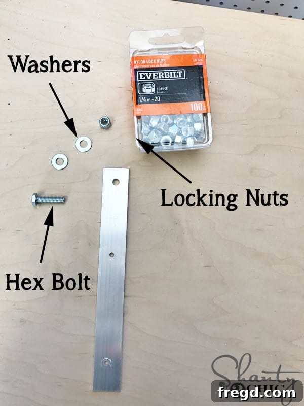 Make Your Own Barn Door Hardware for Just $20 7 96-inch Aluminum Flat Bar for the barn door track