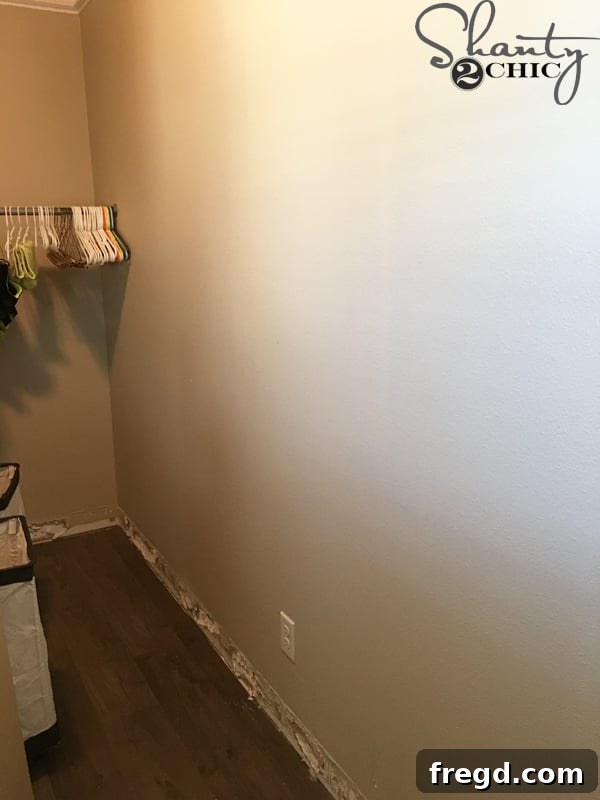Ultimate Laundry Room Makeover 3 Laundry room after Quick-Step laminate flooring installation