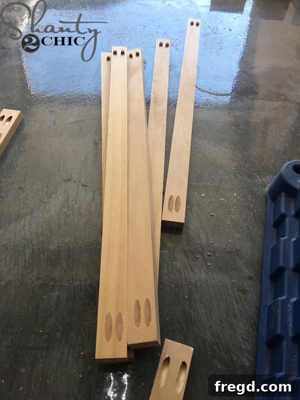 Kitchen Upgrade: DIY Floating Dish Shelf Tutorial 15 Wooden back cleats with pre-drilled pocket holes