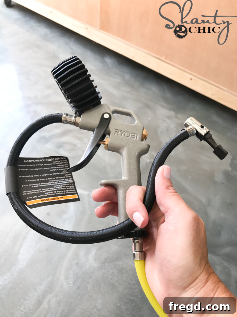 Upgrade Your Garage with New Ryobi Accessories & Win! 12 Ryobi Inflator with Auto-Retracting Hose