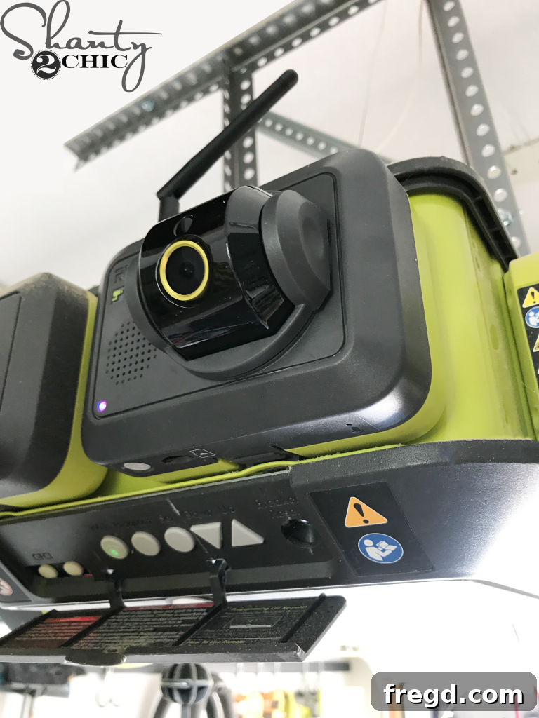 Upgrade Your Garage with New Ryobi Accessories & Win! 4 Installing the Ryobi Security Camera Antenna