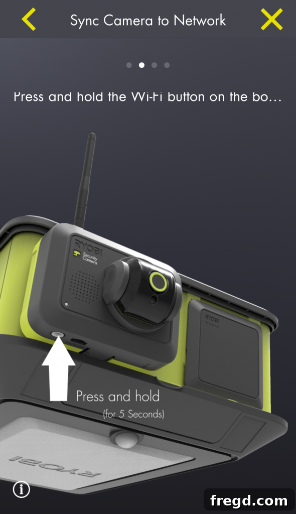 Upgrade Your Garage with New Ryobi Accessories & Win! 5 Snapping Ryobi Security Camera into Module Port
