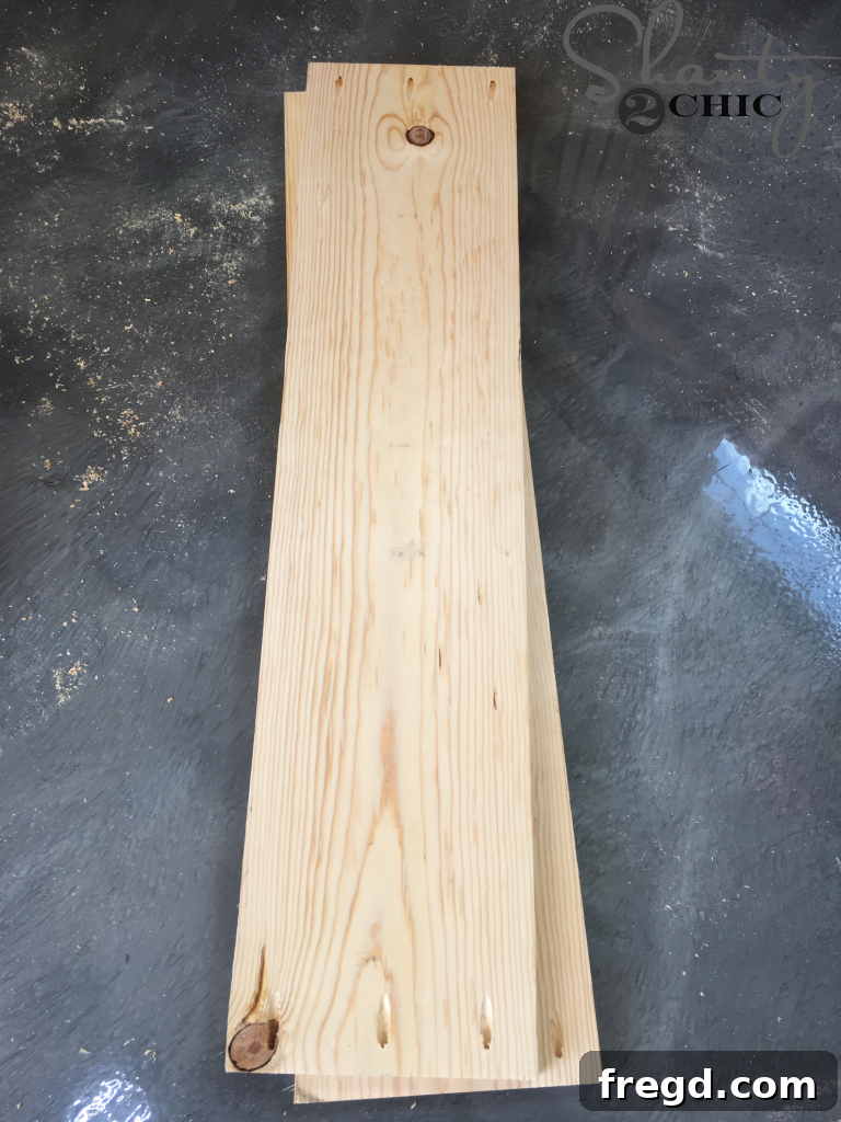 Cutting Wood Pieces for the DIY Locker Hutch Components