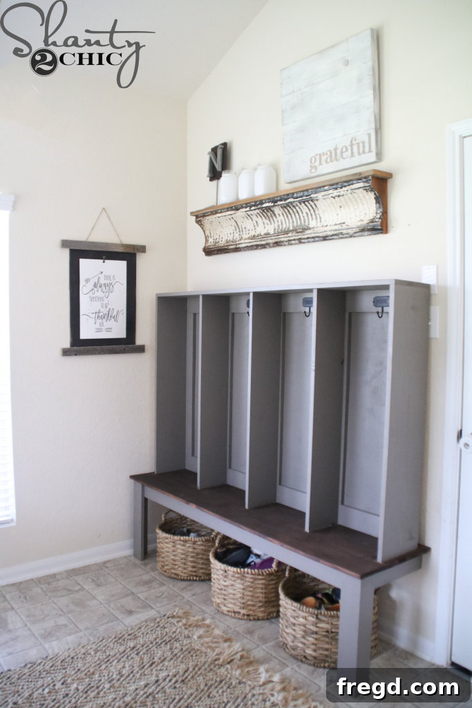 Individual Lockers and Hooks for Each Child's Belongings
