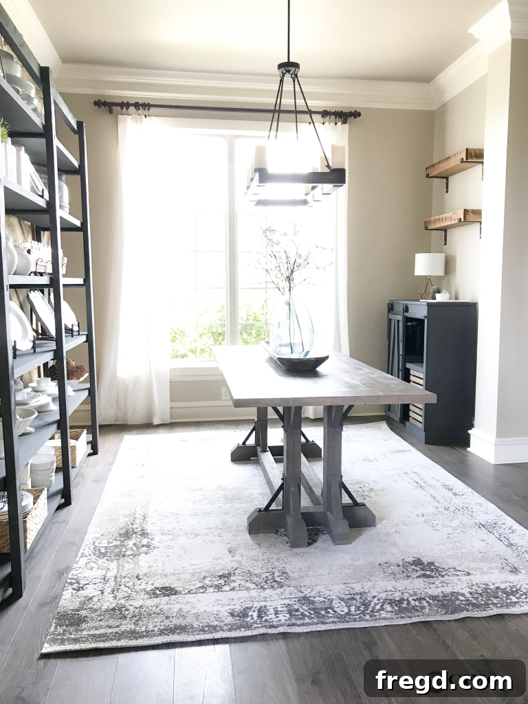 Dining Table Free Plans: A beautiful, affordable DIY table project.