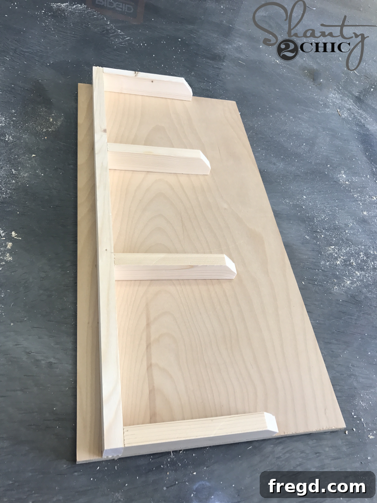 Securing the middle mailbox dividers as per plans