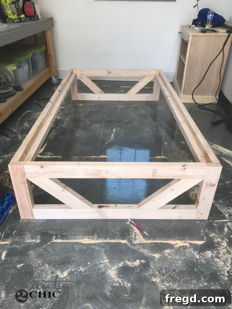 Installing Cleats for Mattress Slats on Platform Bed