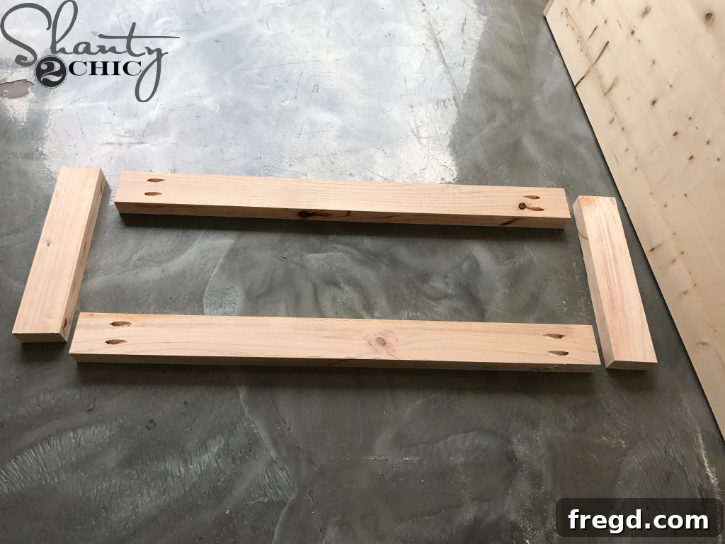 Modern Platform Bed Framing - DIY Wood Construction