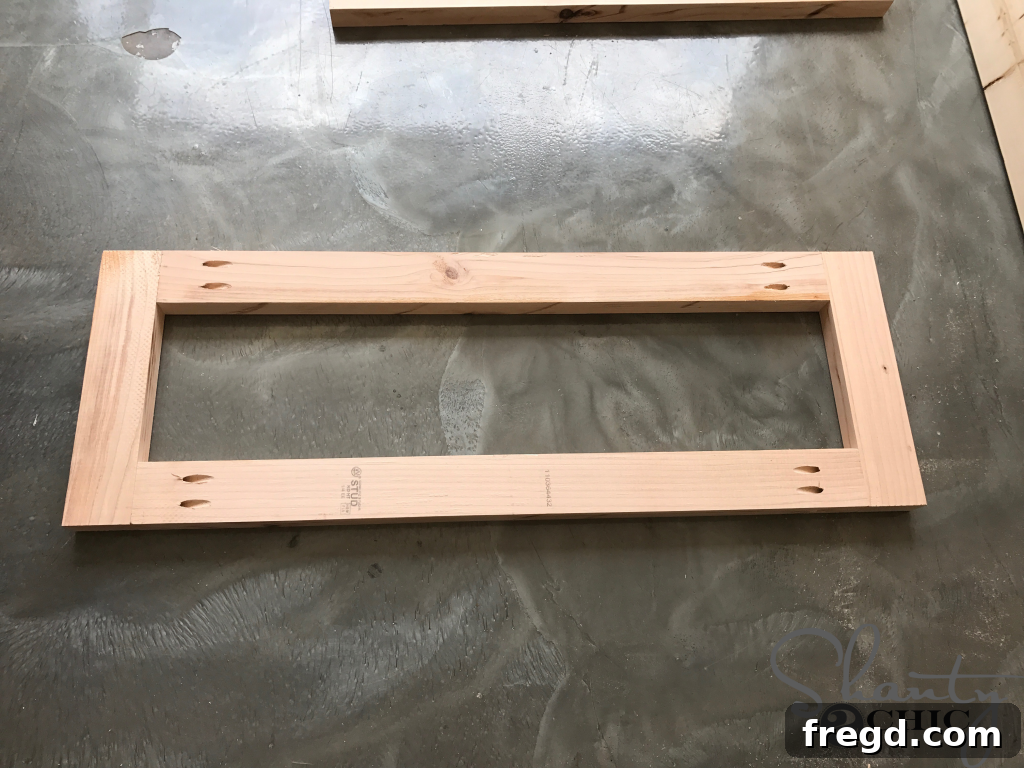 Assembling Platform Bed Base with Pocket Hole Screws and Glue