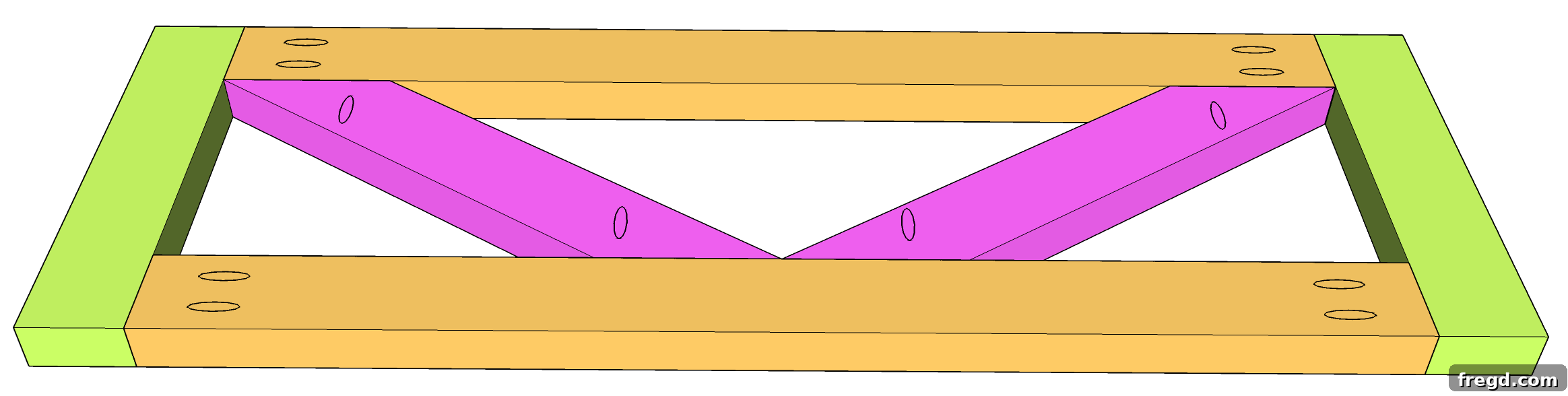 Cutting Diagonal Supports for Platform Bed