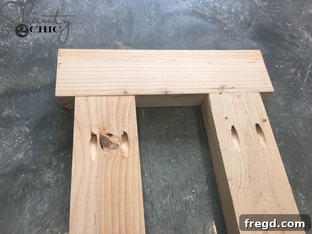 Assembling the top support structure by attaching runners with pocket holes