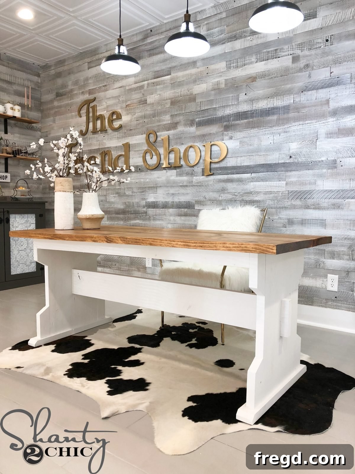 Create Your Farmhouse Dining Table and Pew Bench Free Guide 16 Elegant DIY Pew Bench Farmhouse Table in a styled setting