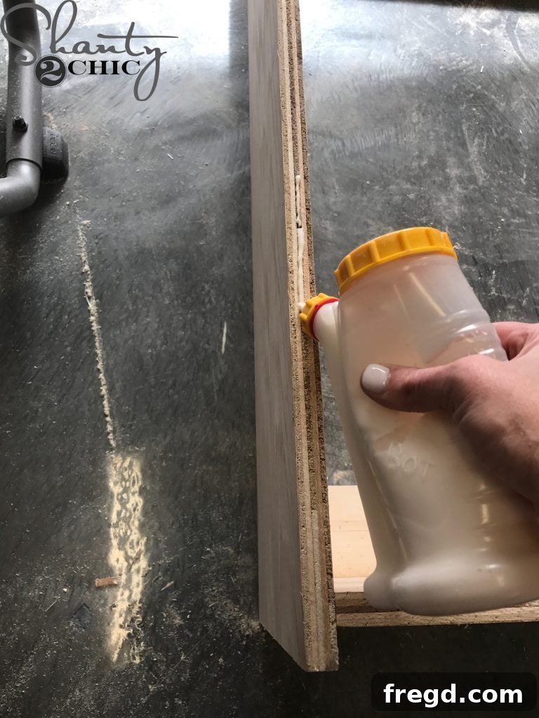 Assembling the custom cabinet face frame with pocket holes