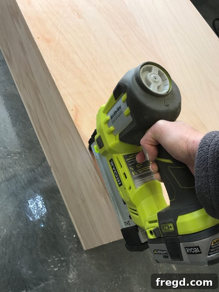 Cabinet with a professional-looking face frame attached
