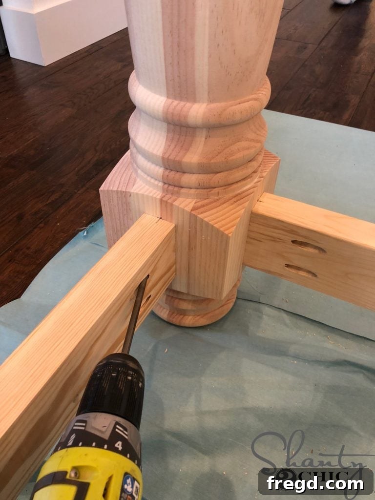 DIY Kitchen Island - Bottom Apron Sides